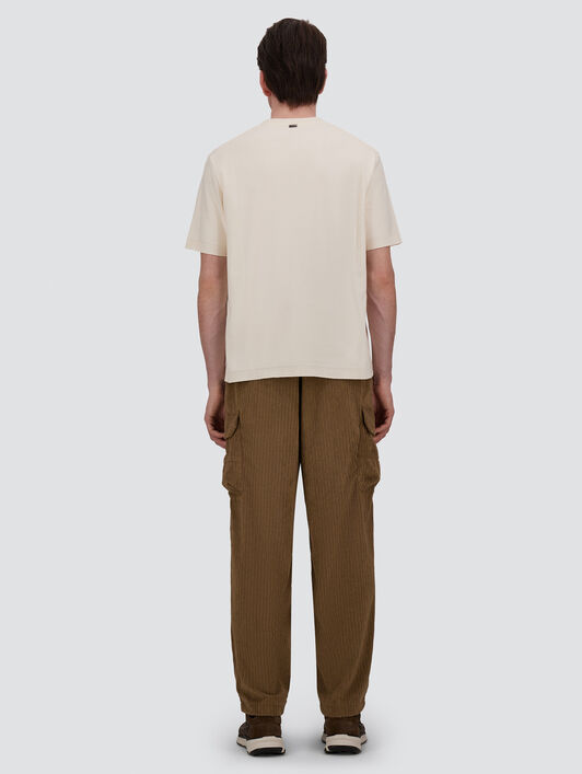 COTTON AND CASHMERE DOUBLE PIQUÉ T-SHIRT