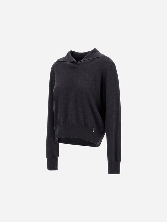 STOCKING STITCH WOOL JUMPER