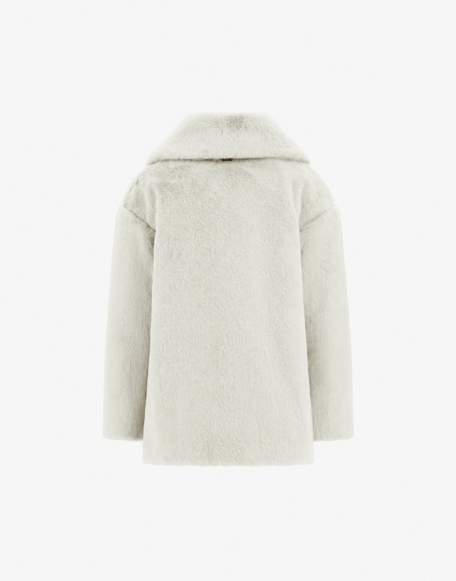 BEAVER-EFFECT FUR-TOUCH COAT