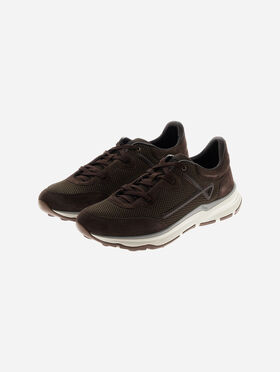 SNEAKER HERNO MAGGIORE AUS VELOURSLEDER UND NETZMESH