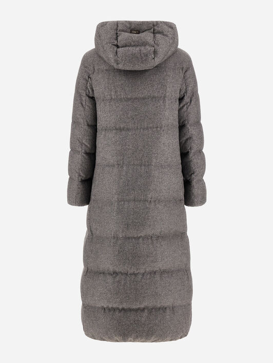 LONG JACKET IN CASHMERE AND SILK