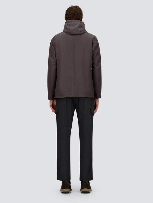 BLAZER RESORT AUS ELASTISCHEM NYLON MIT MÉLANGE-EFFEKT