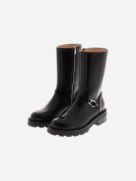 SMOOTH LEATHER ANKLE BOOTS