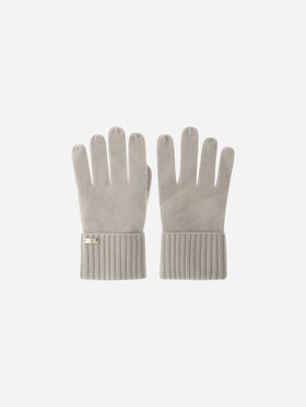 GUANTES DE CASHMERE EN PUNTO LISO