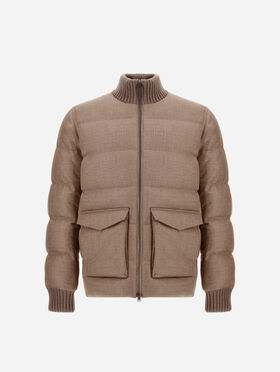 BOMBERJACKE AUS WOLLTWEED