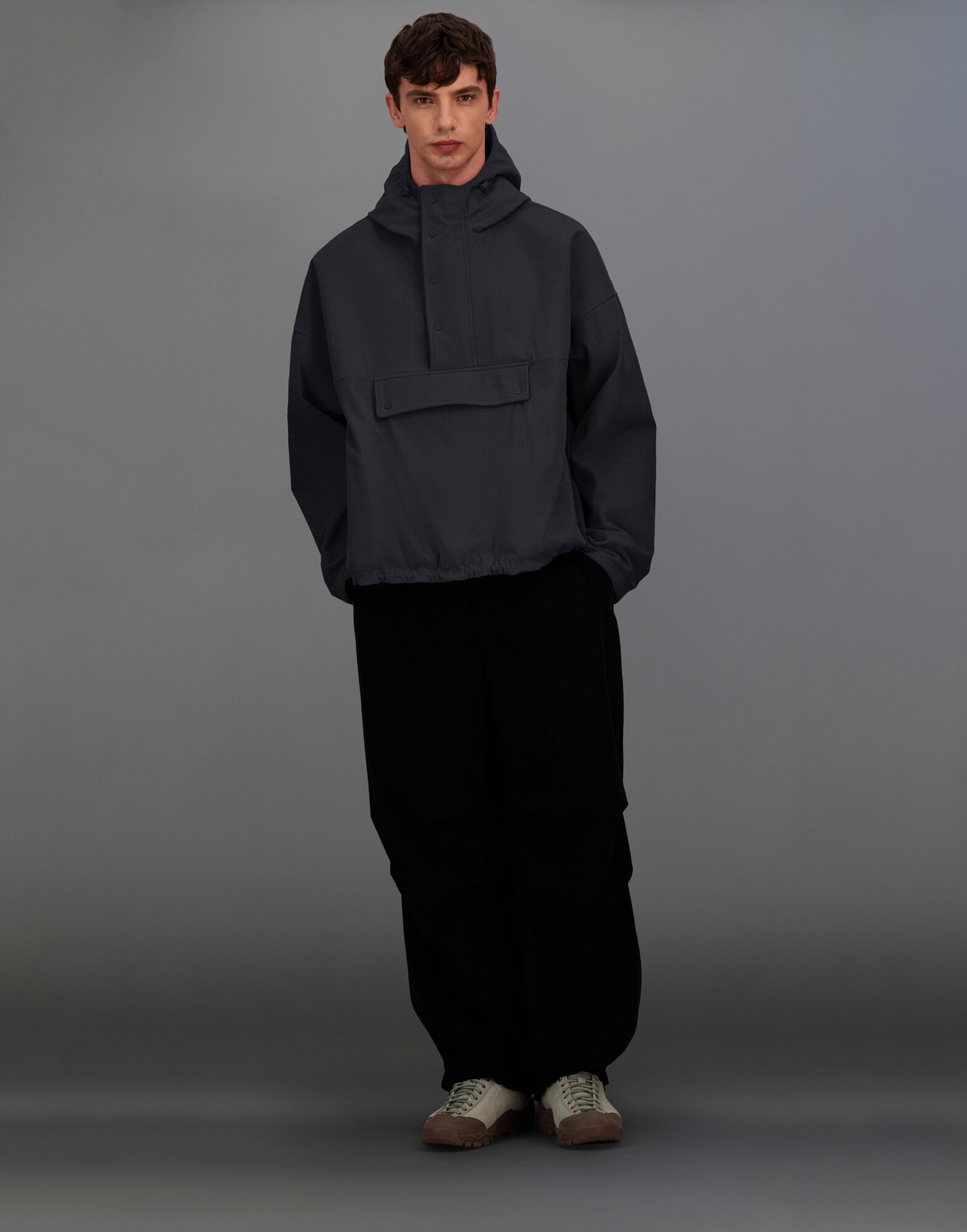CHAQUETA ANORAK LAMINAR DE WASHED TECH-CORDUROY
