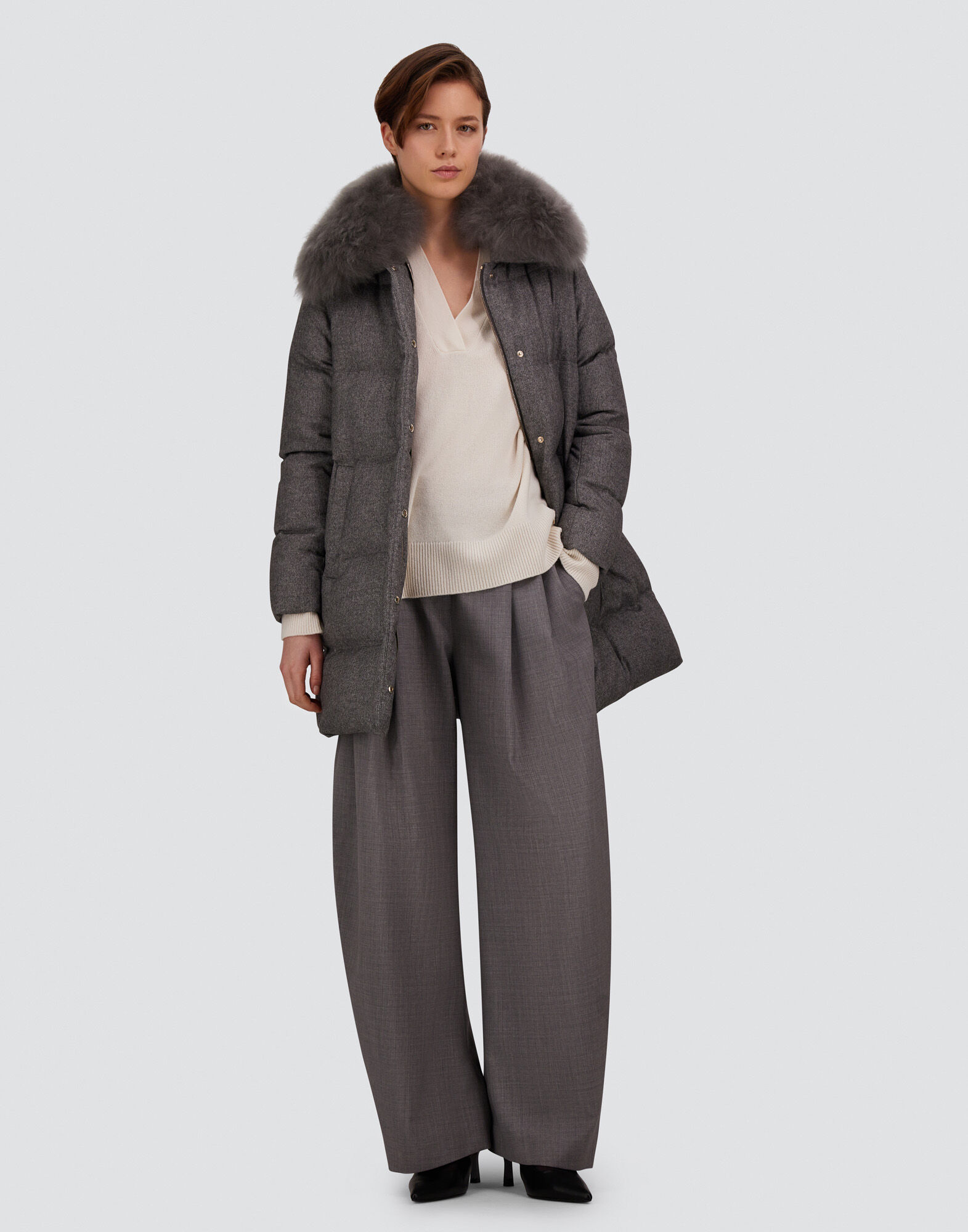 MAGLIA IN CASHMERE PUNTO RASO