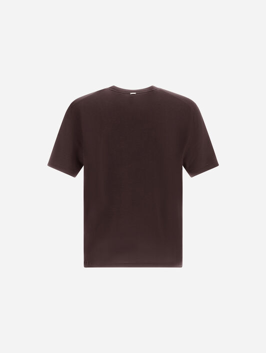 RESORT T-SHIRT IN WOOL JERSEY WITH A SHINY FINISH