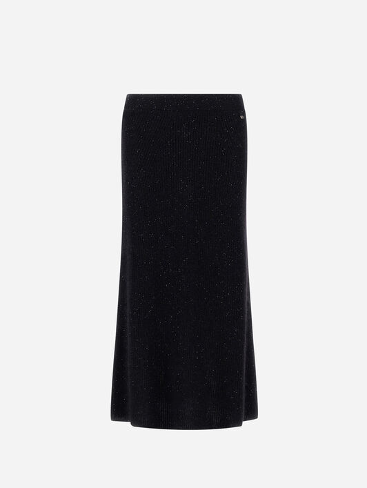 FISHERMAN'S RIB MOHAIR SKIRT