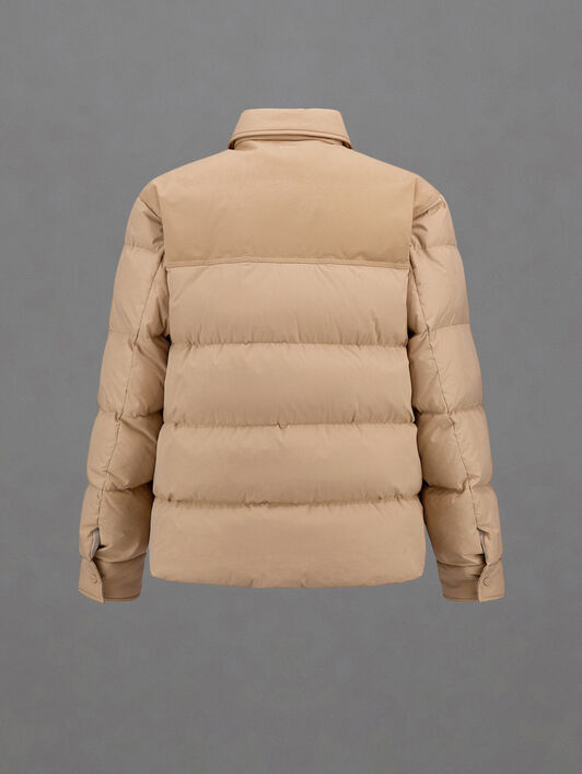 CHAQUETA LAMINAR DE ORGANIC FEEL DOWN Y SUEDED COTTON