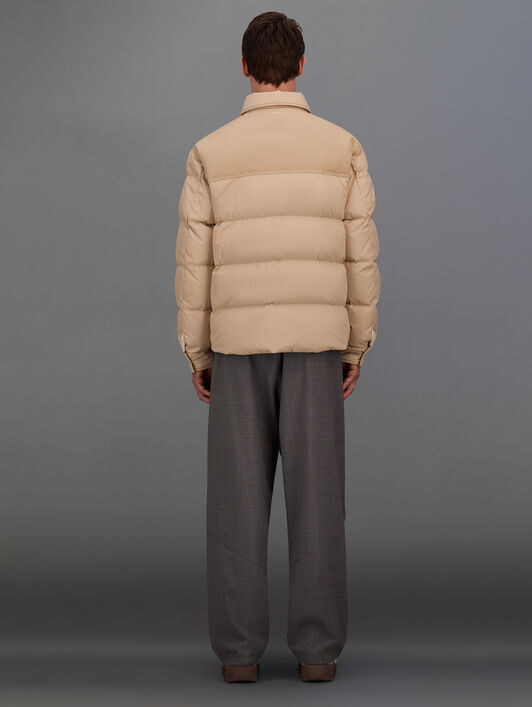 CHAQUETA LAMINAR DE ORGANIC FEEL DOWN Y SUEDED COTTON