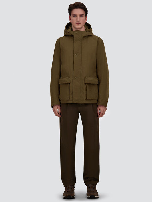 WAXED COTTON-BLEND JACKET