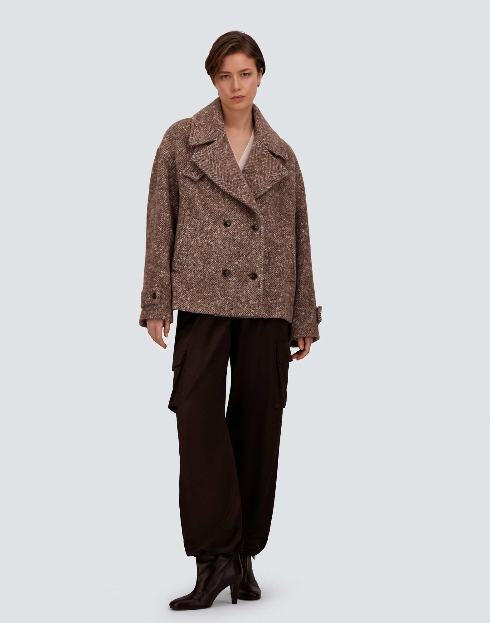 BABY ALPACA AND WOOL-BLEND PEACOAT