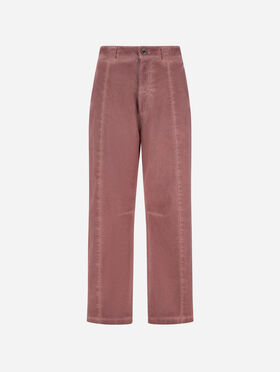 HOSE AUS GABARDINE IN DENIM-OPTIK