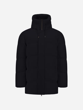 JACKET IN CASHMERE, SILK AND NYLON WITH IRIDESCENT EFFECT