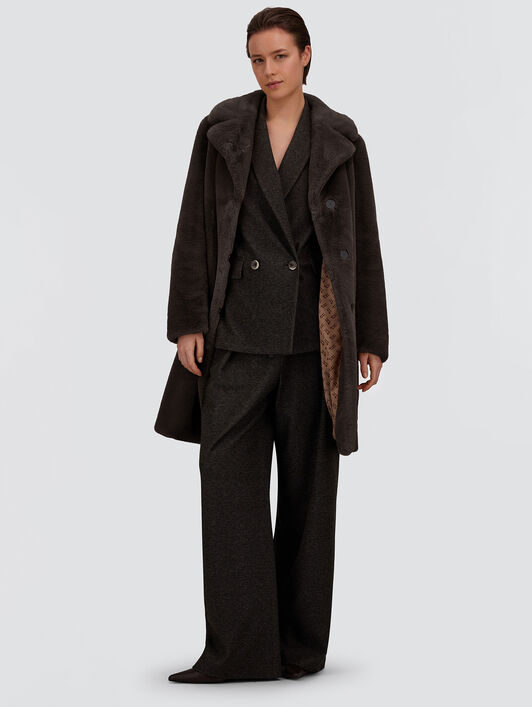 BLAZER AUS JACQUARD MIT DIAGONALEM MUSTER
