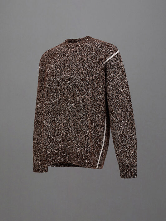 LAMINAR JUMPER IN MOULINÉ KNIT