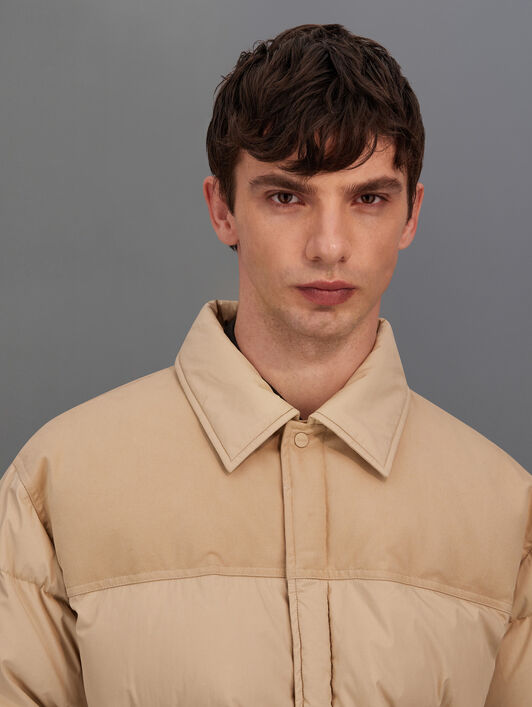 CHAQUETA LAMINAR DE ORGANIC FEEL DOWN Y SUEDED COTTON