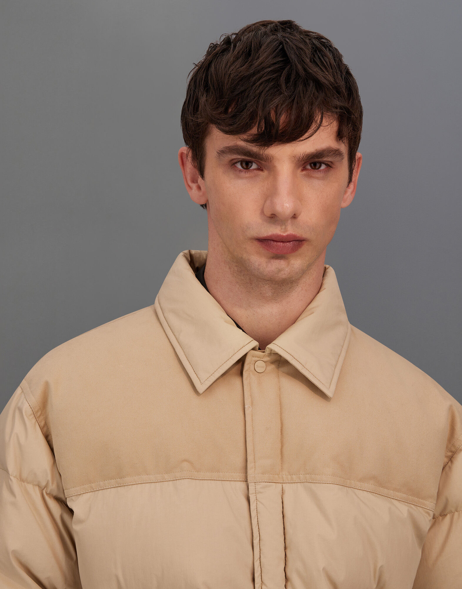 CHAQUETA LAMINAR DE ORGANIC FEEL DOWN Y SUEDED COTTON