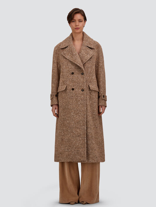 BABY ALPACA AND WOOL-BLEND COAT