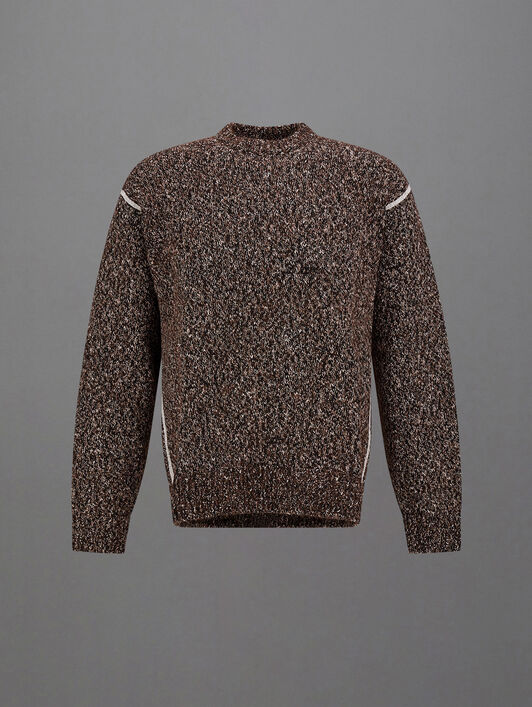 LAMINAR JUMPER IN MOULINÉ KNIT