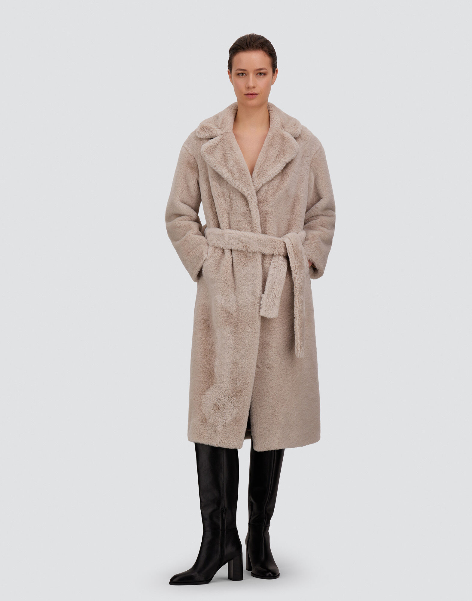 CAPPOTTO IN SOFT ALTERNATIVE FUR