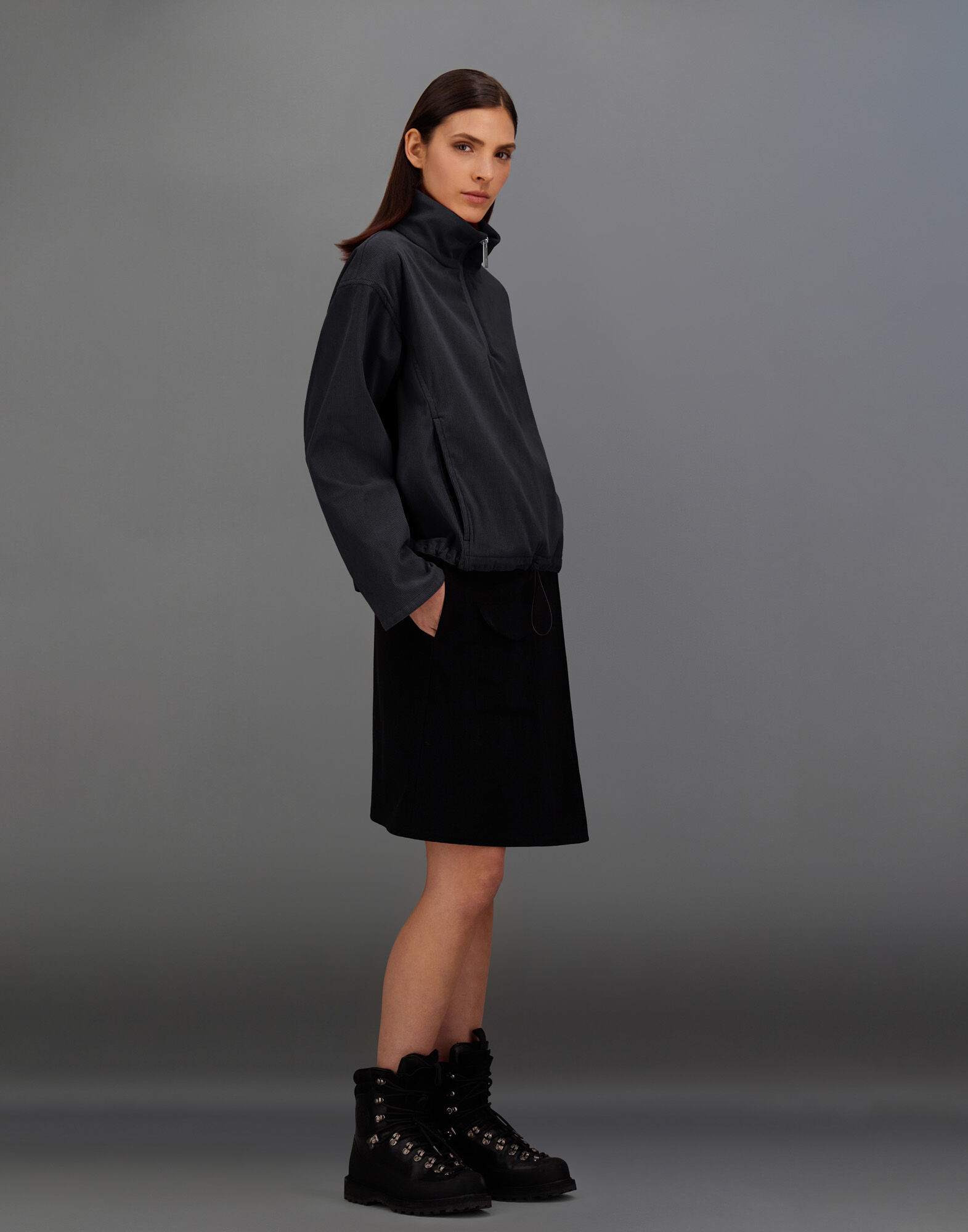 VESTE LAMINAR EN WASHED TECH-CORDUROY