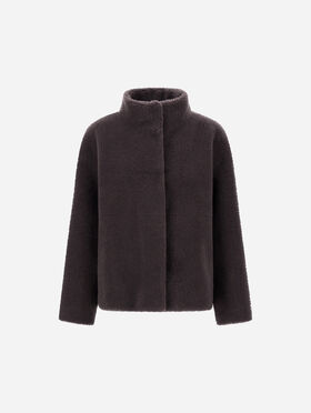 JACKE AUS TEDDY AUS WOLLE