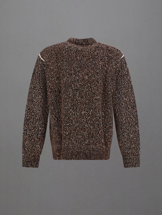 LAMINAR JUMPER IN MOULINÉ KNIT
