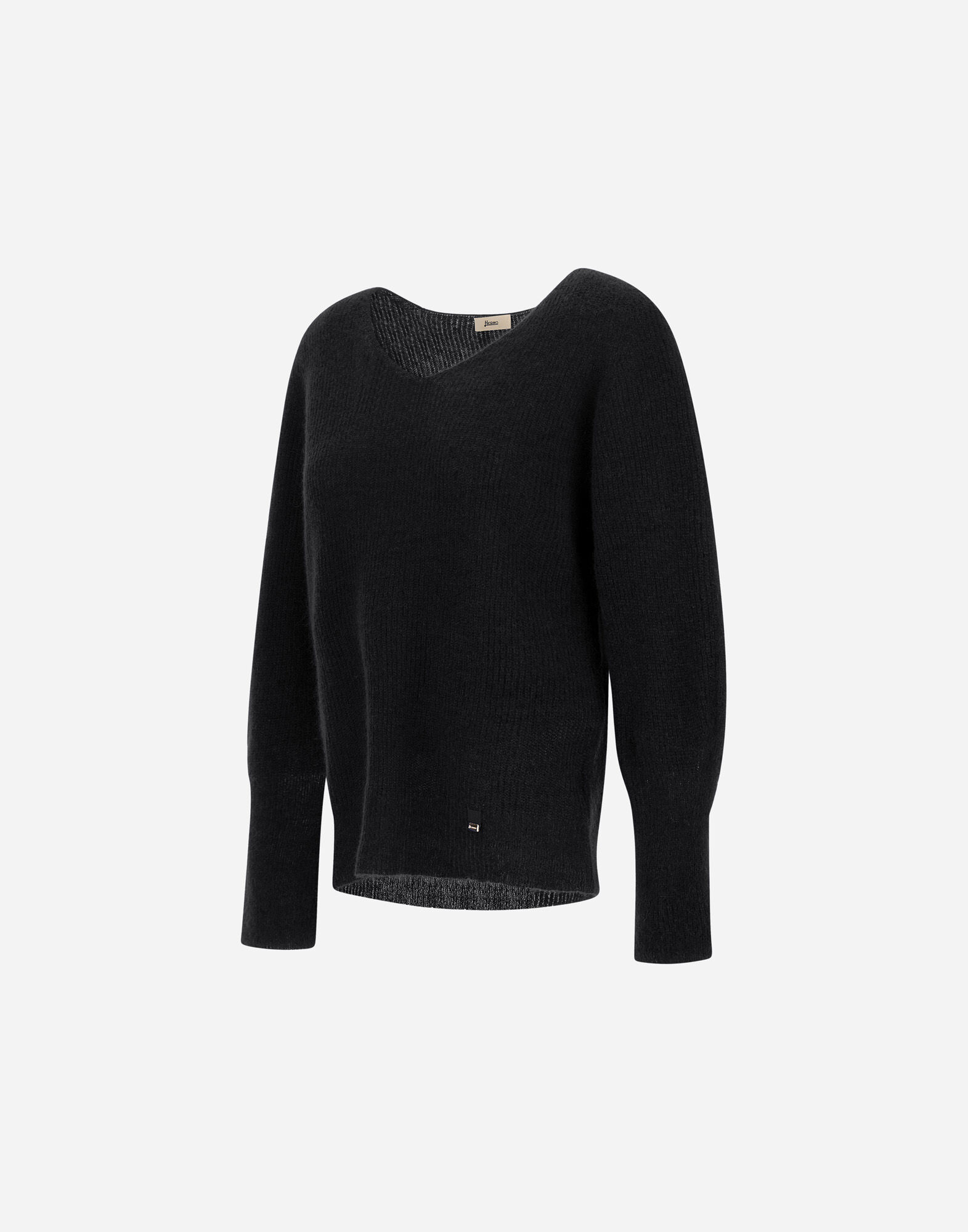 ALPACA AND WOOL STOCKING-STITCH JUMPER