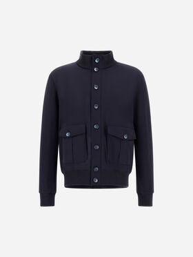 JACKE RESORT AUS INTERLOCK-BAUMWOLLE UND TRAVEL NYLON PONENTE