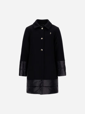 MANTEAU À BOUTONS EN ECOWOOL ET NYLON ULTRALIGHT