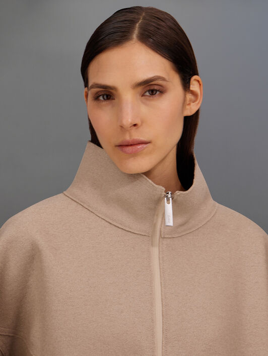 VESTE LAMINAR EN COMPACT WOOL